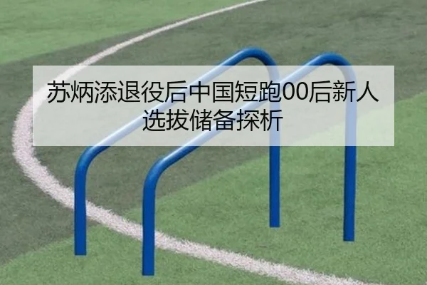 苏炳添退役后中国短跑00后新人选拔储备探析